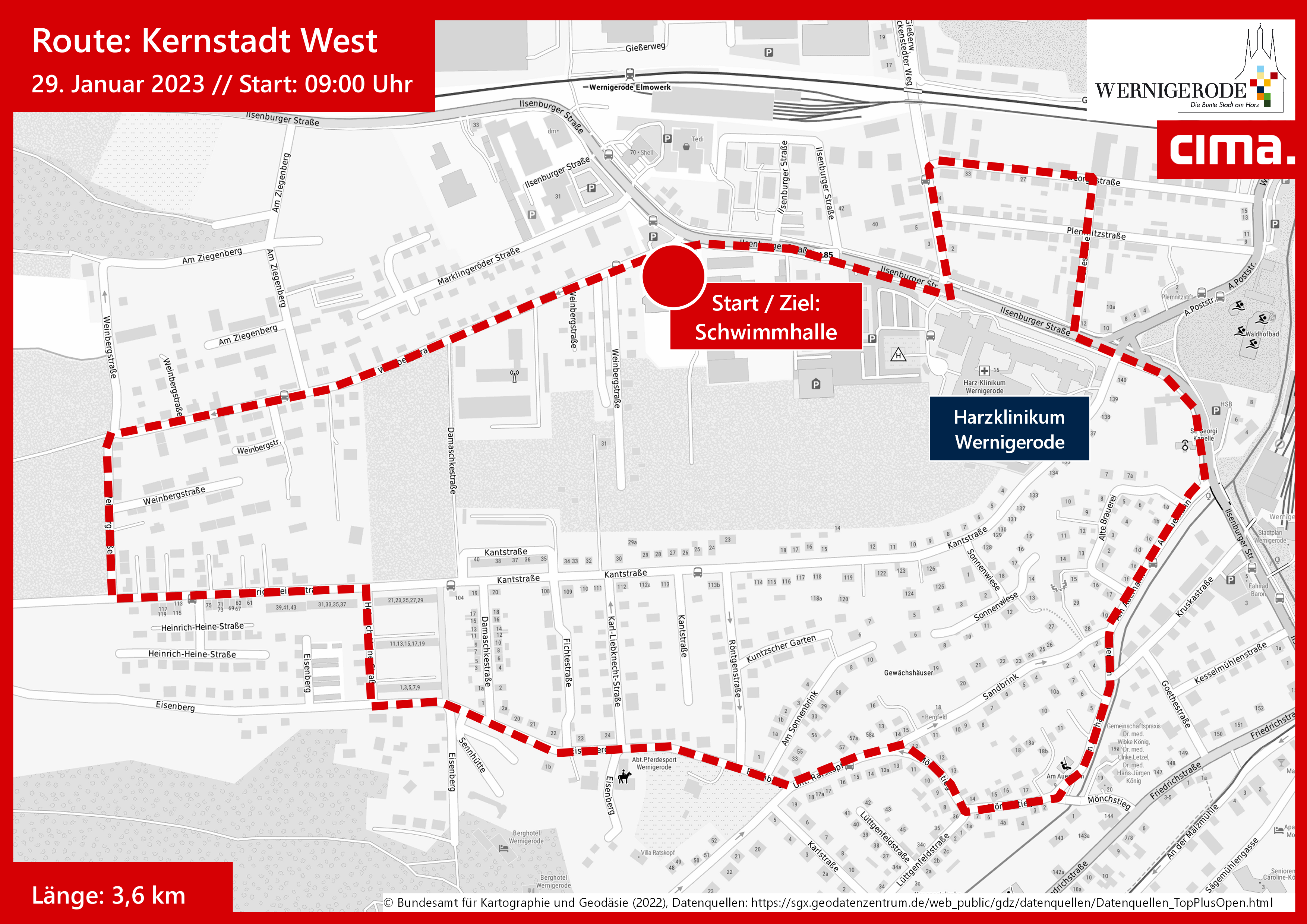 Karte Kernstadt West