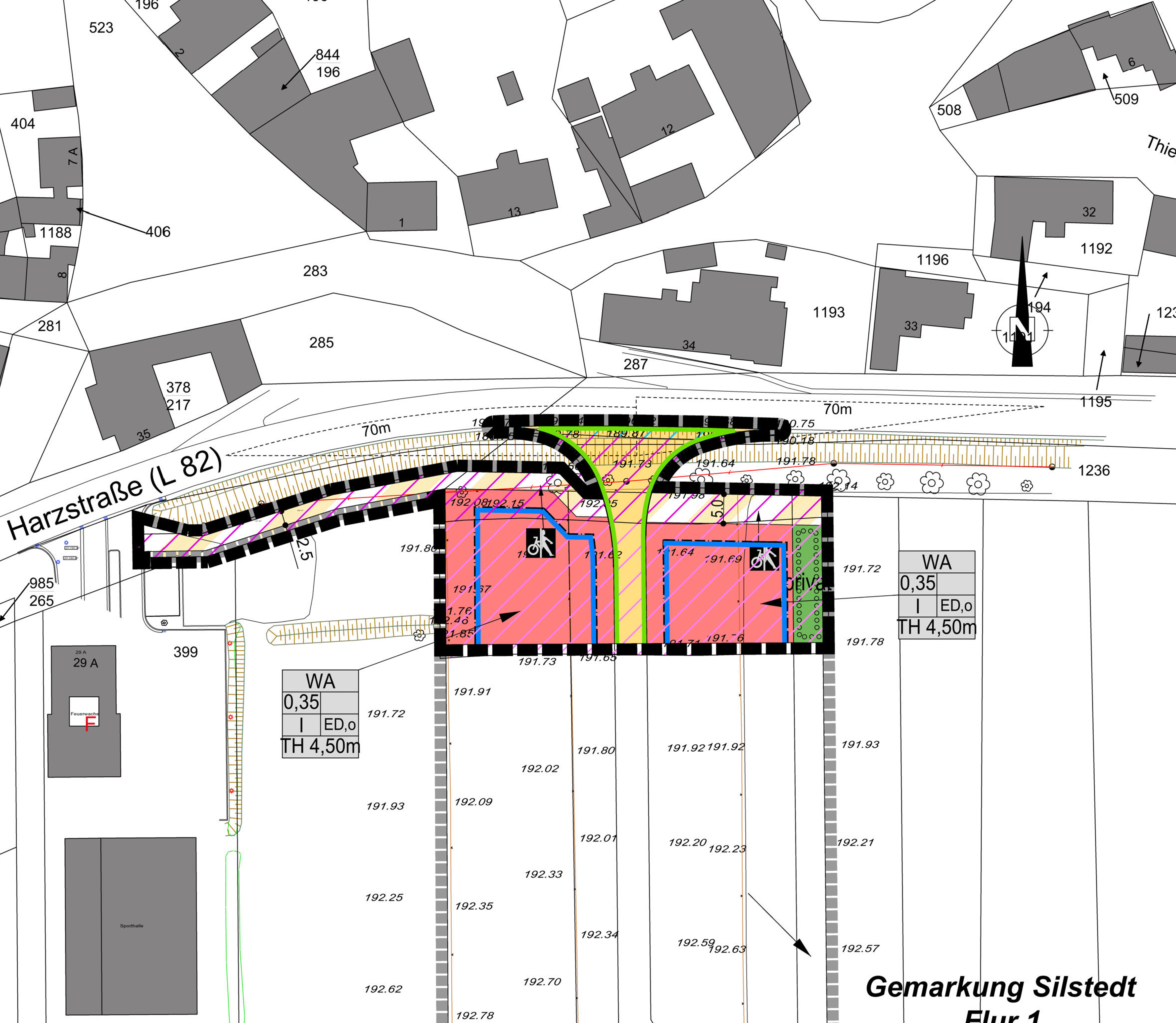 B-Plan Börstedter Straße Planzeichnung