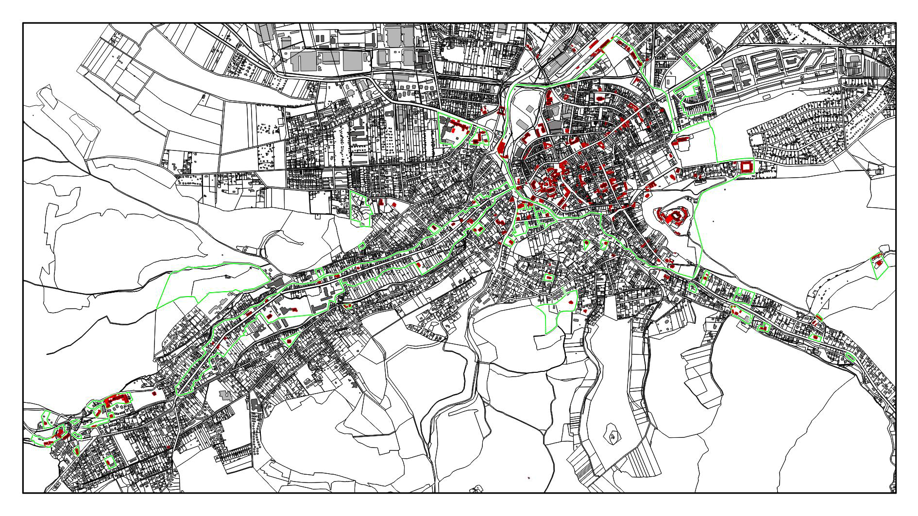 Kartierung zur 2. Satzung zur Änderung der Altstadtsatzung